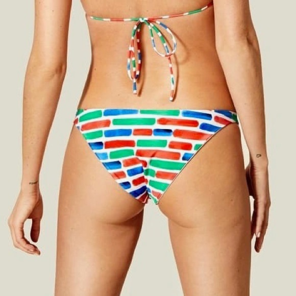 NWT Alicia Swim Linda Bottoms in Bricks - Picture 5 of 9